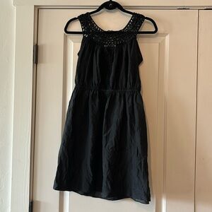 Blue Tassel Collection Black Mini Dress